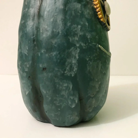 2012 Department 56 Green Steam Punk Pumpkin 10 inch Tall Dept 56 Halloween Decor - Picture 16 of 16